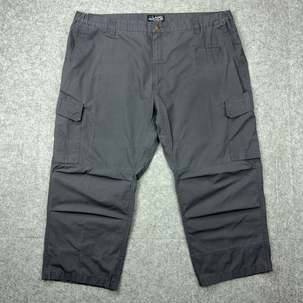 LAPG Tactical Pants Mens 48x28 Grey Urban Ops Ripstop Cargo Work Hiking Outdoor